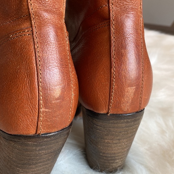 Rag & Bone Cognac Leather Lace Up Bootie - Picture 9 of 9